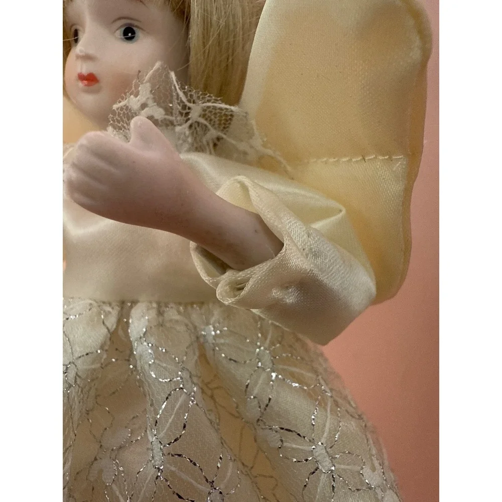 Porcelain‎ Blonde Angel Doll 9